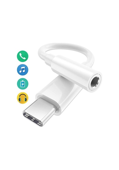 Type-C Aux Dönüştürücü Aparat 3.5Mm Aux Kablo Otg Type-C Aux Dönüştürücü Aparat 3.5Mm Aux Kablo Otg