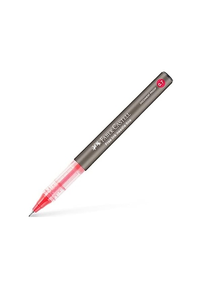 Free Ink Roller Kalem 0.7, Kırmızı, Silinmez Kalıcı Mürekkep, İğne Uçlu, Akıcı Yazım, Mürekkep Göstergeli 124-Pembe