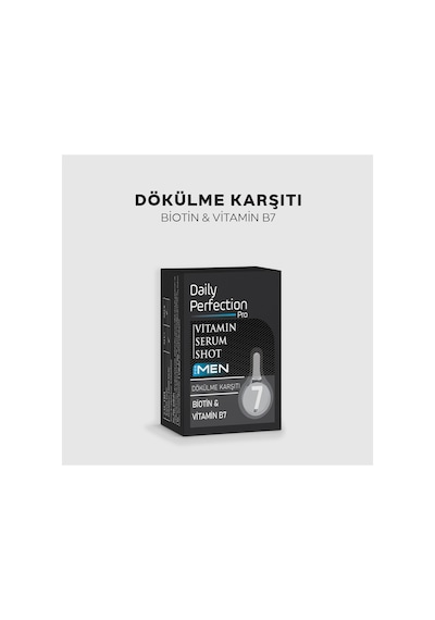 Daily Perfection Pro For Men Shot No:7 Dökülme Karşıtı Vitamin Serum 2 x 6 ML