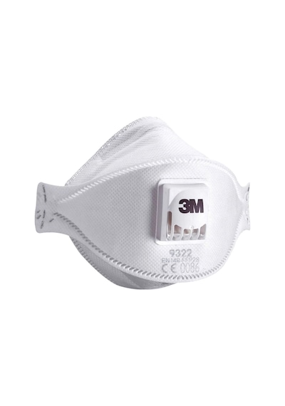 3M 9322+ Ventilli Toz Maskesi FFP2 Aura Solunum Koruma Partikül T