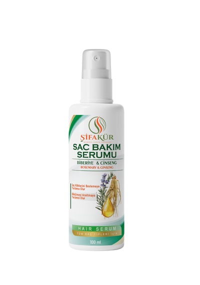 Şifakür Biberiye Ginseng Kafein Vitamin B3 Biyotin Keratin Saç Bakım Serumu 100 ML