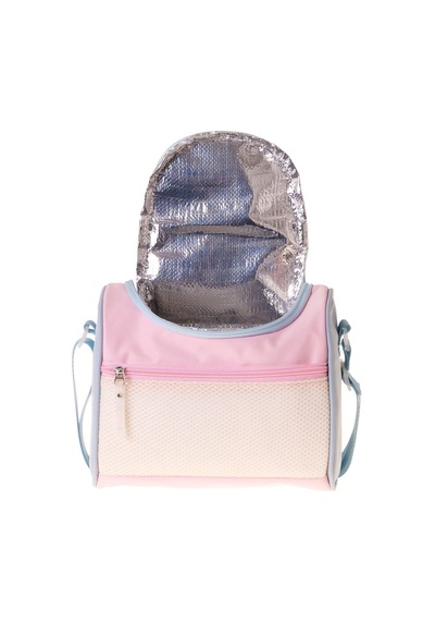 Calacilo Kız Çocuk Cloudy Pembe Mavi Renkli Isı Yalıtımlı Okul Beslenme Çantası Pembe - Mavi - C4087