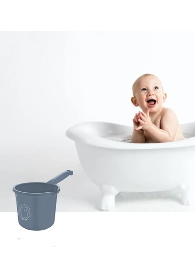 Flosoft Bebek Banyo Maşrapası, Uzun Saplı Oluklu Çok Amaçlı Maşrapa 1,5 Litre 001