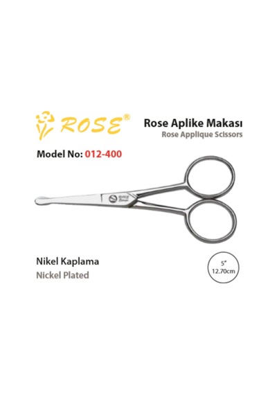 Burun Ve Aplike Makası Rose 012-400