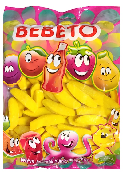 Bebeto Muz Aromalı Yumuşak Şeker 1 KG