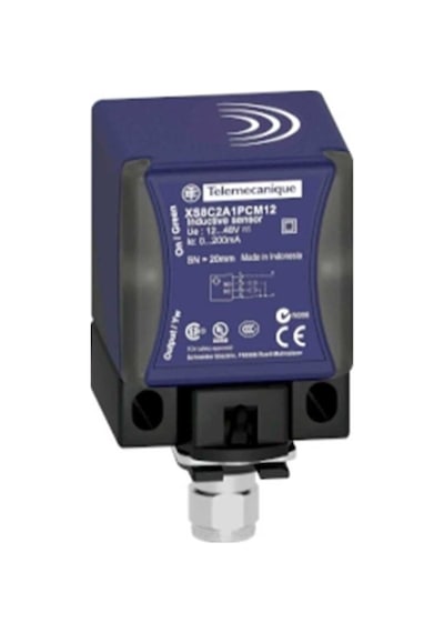 Schneider Xs8c2a4mau20 Endüktif Sensör Xs8 40x40x70 Pbt Sn40 Mm 24 240vac/dc 1/2&quot