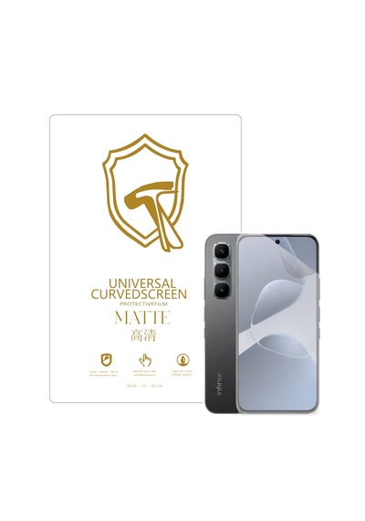 Microcase Infinix Hot 60 Pro İle Uyumlu Full Tpu Nano Ön Ekran Koruma Filmi - Ekm101
