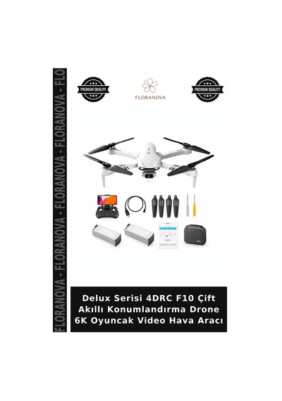 Delux Serisi 4drc F10 Çift Akıllı Konumlandırma Drone 6k Oyuncak Video Hava Aracı