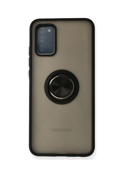 Samsung Galaxy A02s Kılıf Montreal Yüzüklü Silikon Kapak
