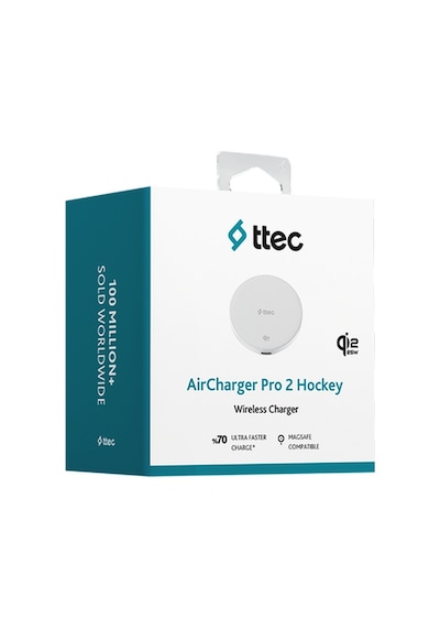 Ttec Aircharger Pro 2 Hockey Qi2.2/magsafe Özellikli 25w Apple iPhone Uyumlu/android Kablosuz Hızlı Şarj Aleti Beyaz
