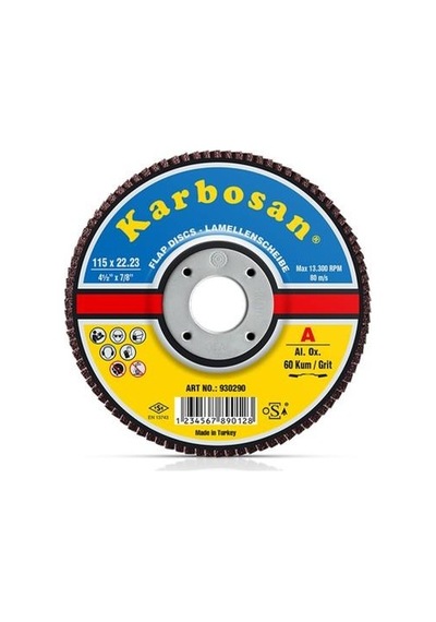 Karbosan Flap Disk Zımpara 115mm 60 Kum