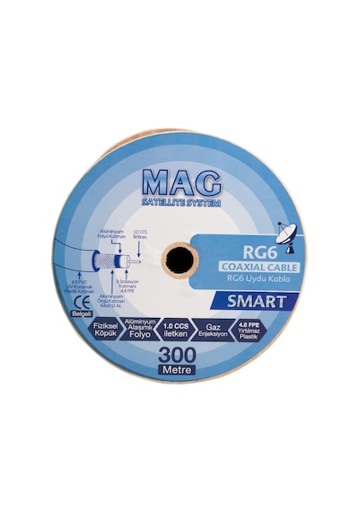 MAG SMART RG6/U4 64 TEL ANTEN KABLOSU (300 METRE)