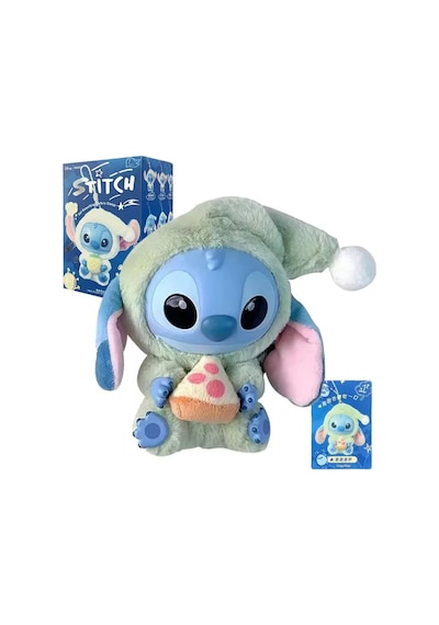 Stitch Sürpriz Anahtarlık Yeni Nesil Labubu Model Stitch Anahtarlık Süpriz Kutusunda 15 Cm Mor - Siyah