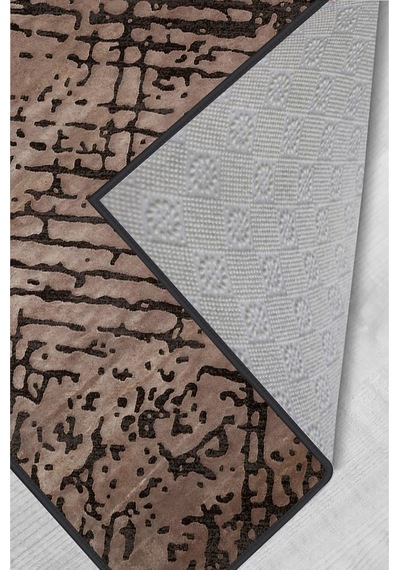 Rovigo Home Dijital Baskı Yıkanabilir Kaymaz Taban Salon Halısı  RVG1702 Çok Renkli