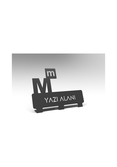 Kişiye Özel Hediyelik Ofis Için Muhasebeci Mali Müşavir Tasarım Metal Isimlik Siyah