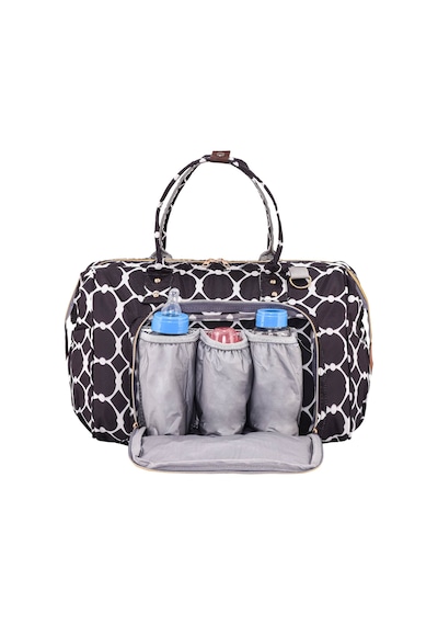 Lal Baby Baggage Bag Halkalı Siyah Omuz Askılı Anne Bebek Bakım Çantası Siyah