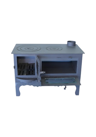 Şehzade Camlı Altaş Kuzine Soba 4 Mm Çok Amaçlı Bahçe Tipi Kuzine Soba Özel El Yapımı Soba