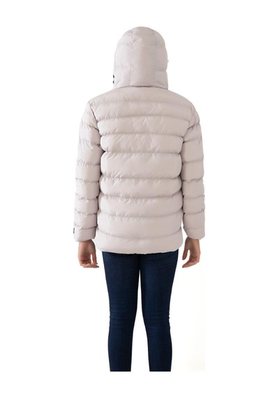 Kadın Kapüşonlu Polarlı Su Geçirmez Rüzgara Dayanıklı Şişme Mont & Kaban & Parka-55 Taş