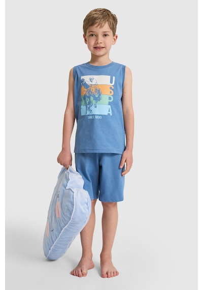 U.s. Polo Assn. Erkek Çocuk Mavi Pijama Takım 50328630-vr036