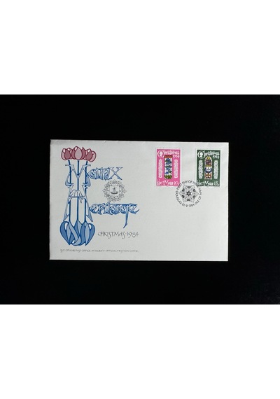 İsle Of Man Fdc 1984 Noel Temalı İlk Gün Zarfı