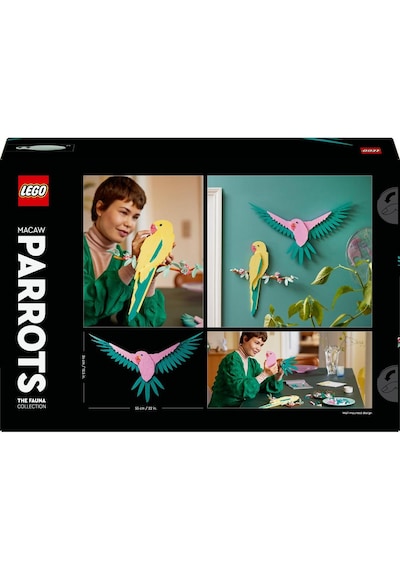 LEGO® Art Fauna Koleksiyonu – Macaw Papağanları 31211 Yetişkinler için Dekoratif ve Sergilenebilir Model Yapım Seti - 644 Parça