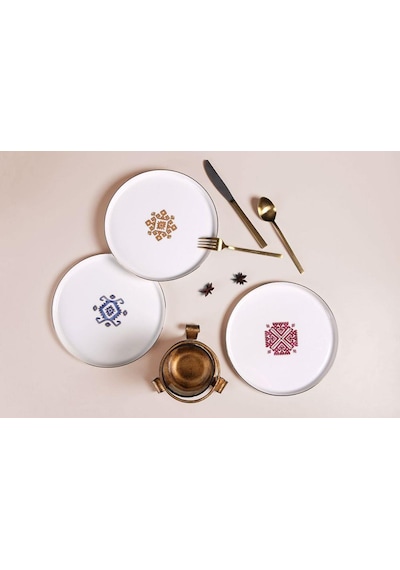 Porland Arabesque 6 Lı Pasta Takımı 21 Cm 04alm007078 Çok Renkli