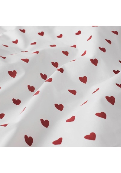 Ikea Barndrom Tek Kişilik Nevresim Takımı 110 X 130 Cm Beyaz - Kırmızı
