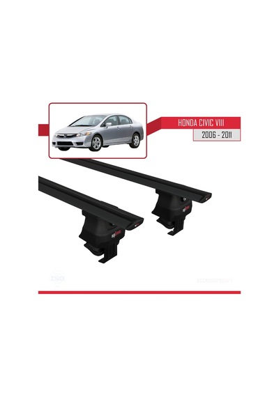 Honda Civic Vııı Sedan 2006-2011 Arası İle Uyumlu Ace-4 Ara Atkı Tavan Barı Siyah