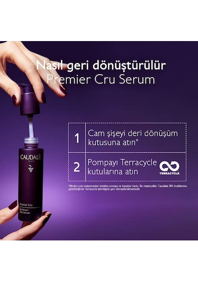 Caudalie Premier Cru Kırışıklık Karşıtı Yaşlanma Karşıtı Vegan Serum 30ml