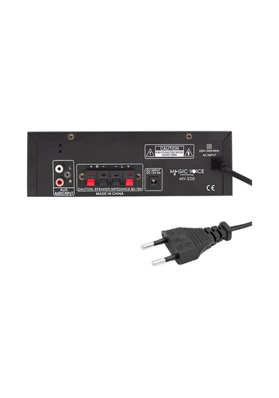 Magicvoice Mv-520 15 Watt Usb Sd Bluetooth 1 Mikrofonlu Girişli Trafosuz Anfi Okul Cami Mağaza Tipi Amfi