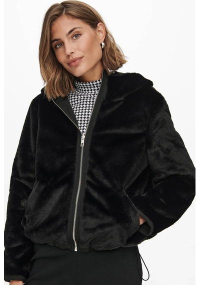 Only Onldahlıa Rev. Fur Otw Cs Siyah Kadın Mont 15208777