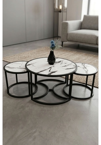 Ottoman Ahşap Sehpa Model 29 Çok Renkli