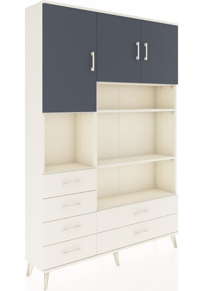 Arges Dolap 9 Raflı 6 Çekmeceli 3 Kapaklı 132x30x195 Aytaşı-antrasit/aytaşı Antrasıt/aytası Arges Dolap 9 Raflı 6 Çekmeceli 3 Kapaklı 132x30x195 Aytaşı-antrasit/aytaşı Antrasıt/aytası