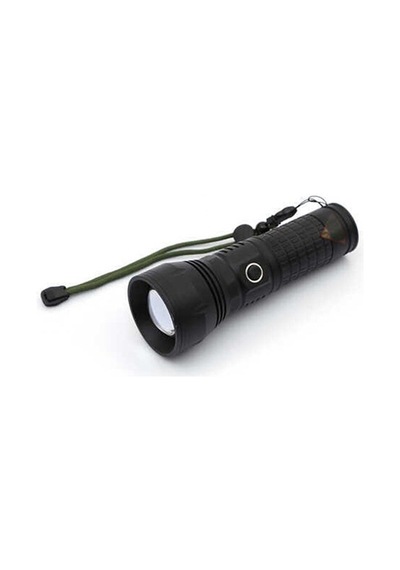 Zeycan Teknoloji Panther Pt-4112 Usb Şarjlı Fener New2022 Pover Led Siyah