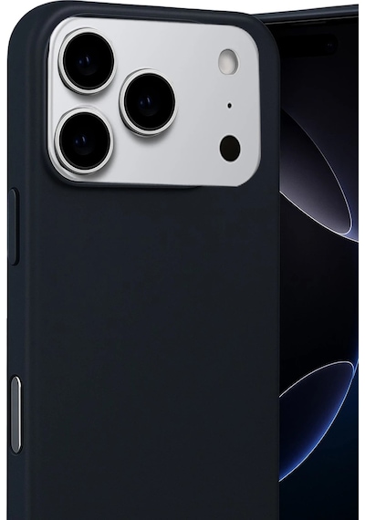 Mey İthalat Apple İphone Uyumlu 17 Pro Nano İçi Kadife Silikon - Siyah