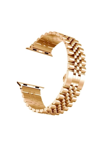 Apple Watch Uyumlu 7 6 Se 5 4 3 2 1 - 38 / 40 / 41 Mm Metal Kordon Rolex Style Kayış Jubilee Bilezik