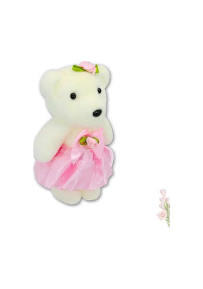 Minik Ayıcık Süs, 11Cm X 6Cm - Pembe - 10 Adet