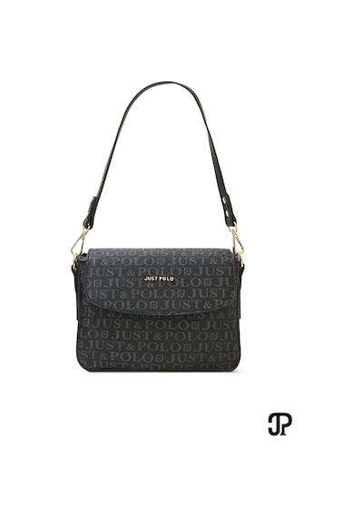Just Polo Taş 2 Bölmeli Omuz Çantası Monogram 2197mh Taş