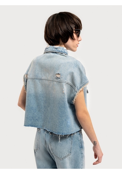 LOFT Oversize Kadın Yelek Lf2036028 Q1.v1 Denim