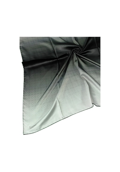 Mim Eşarp Emilya Rayon Degrade Eşarp 90x90 Cm Siyah - Füme
