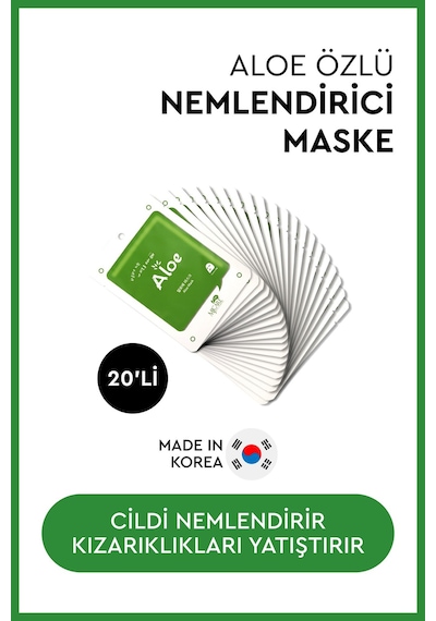On Aloe Mask - Aloe Vera Özlü Yüz Maskesi 20'li