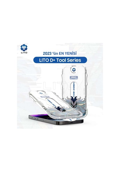 Lito D Apple Uyumlu iPhone 13 Pro Max/14 Plus Uygulama Aparatlı Ekran Koruyuc