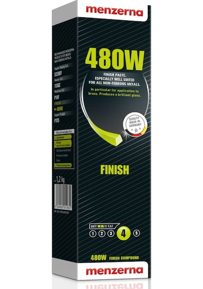 Menzerna 480w Parlatıcı Katı Cila Bej Pirinç Krom Zamak Alüminyum