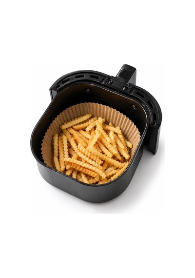 Kahverengi Yuvarlak Airfryer Pişirme Kağıdı Yağlı Kağıt Hava Fritözü İçin 16 Cm