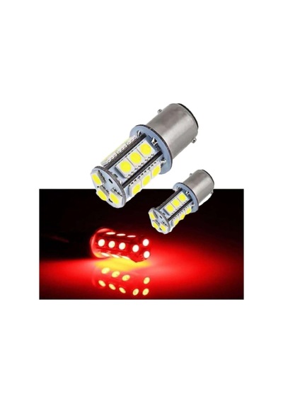 Carub Çakar Ledli Stop Ampulü Fren Lambası 18 Led Kırmızı Tek Duy,sus0003