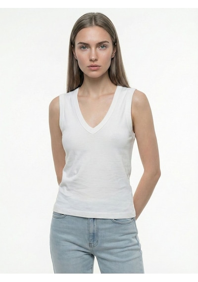LOFT Slim Fit Kadın Bluz K.kol Lf2042980 Q1.v1 Beyaz