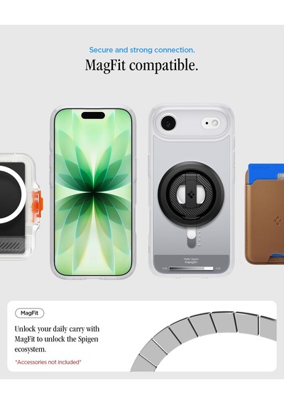 İphone 17 İle Uyumlu Magsafe Kılıf Ultra Hybrid Mag Fit Classic Silver - Acs10091