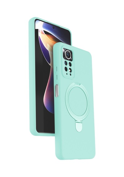 Newface Xiaomi Redmi Note 12 Pro 4g Regal Magsafe Standlı Kapak - Su Yeşili Su Yeşili