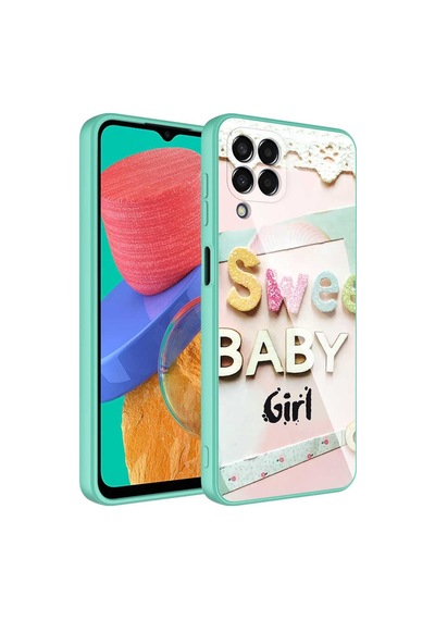 Zore Galaxy M33 Kılıf Kamera Korumalı Desenli Sert Silikon Ogaa Epoksi Kapak - No4