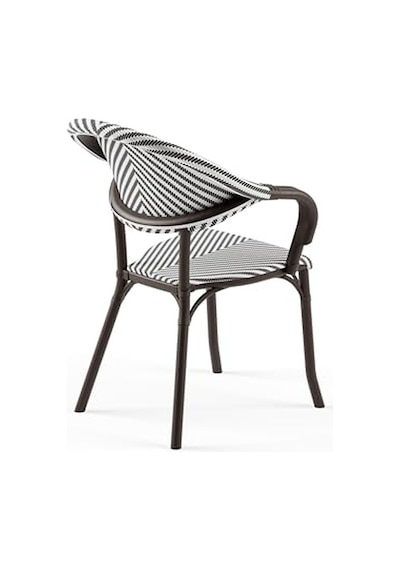 Tilia Flash-n Polipropilen Kollu Sandalye Venge İskelet - Bahçe, Balkon, Teras, Veranda, Havuz Kenarı, İç Ve Dış Mekan, Kafe, Restoran İçin, İstiflenebilir